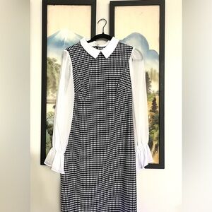 Black & White Houndstooth Dress
